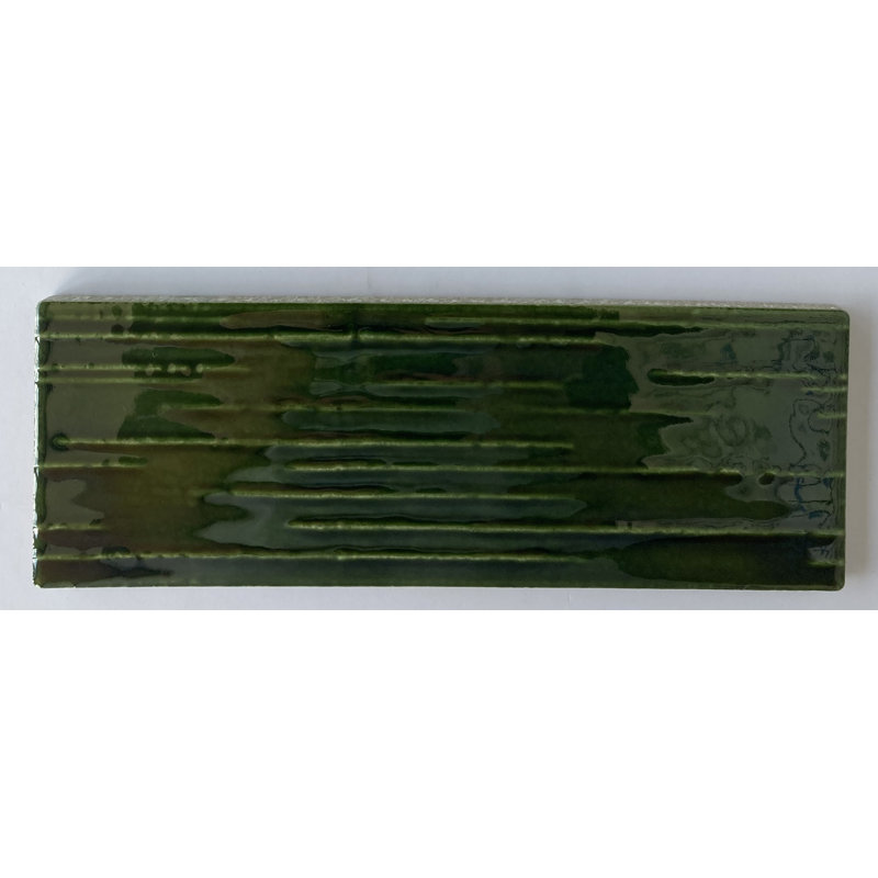 Corteza 3" x 9" Ceramic Vintage Subway Tile, Terra