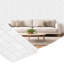 Panneau mural en PVC souple 19,7 "x 40,6" en PVC souple blanc (paquet de 10)-124571502