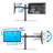 Mount-It! Dual Monitor Mount with C-Clamp & Grommet Base, Height Adjustable Arms Fit 19 - 32 Inches