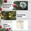 Ensemble de 2 mini sapins de Noël artificiels 3 pi avec 70 lumières DEL de qualité supérieure
