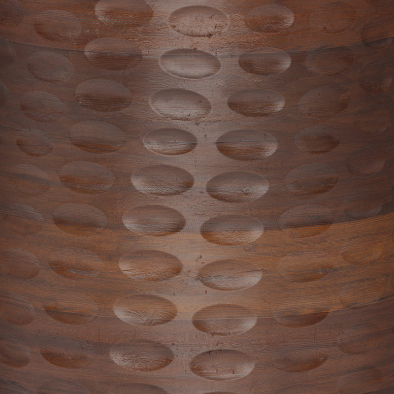 Boyd Warm Dark Brown Solid Wood Round Accent Table