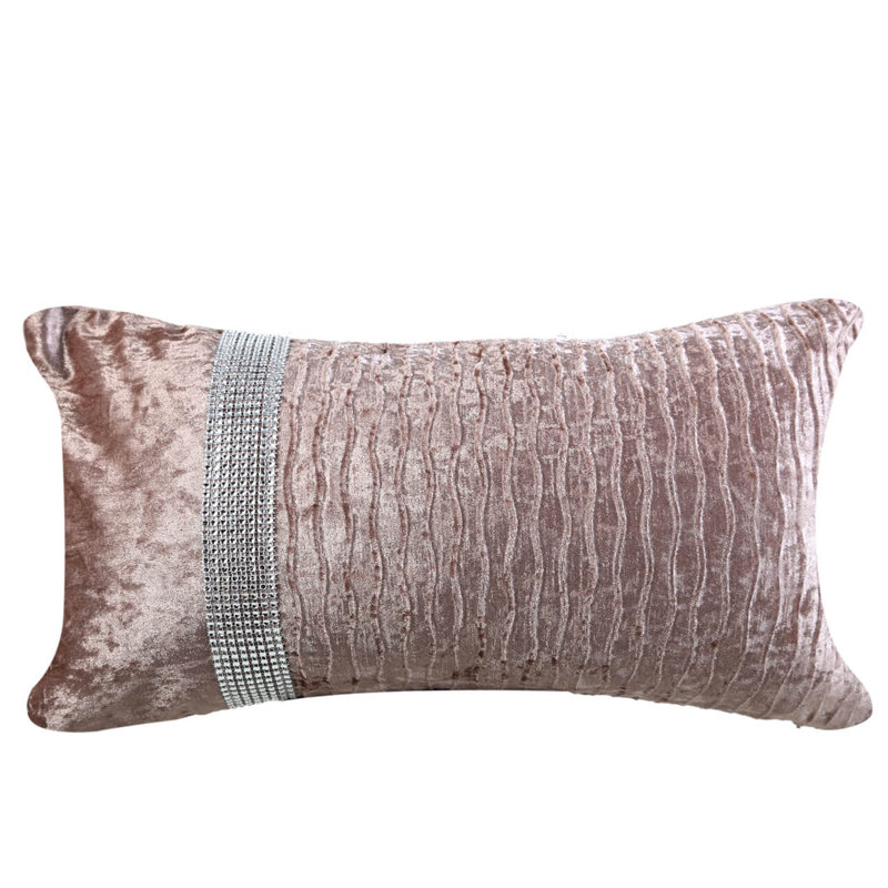 Amity Rectangular Throw Pillow Cover, Pink