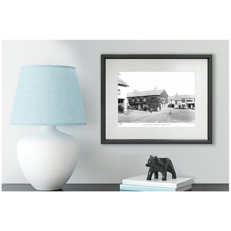 Hawkshead, Market Square 1929 by Francis Frith - Single Picture Frame Print, 40cm H x 50cm W x 2.3cm D