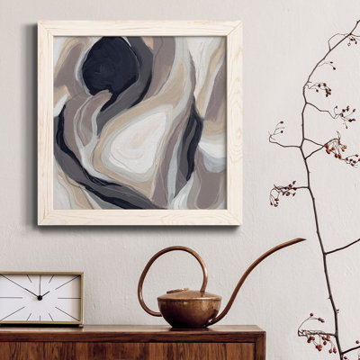 Stone Ripple II - Toile encadrée de qualité supérieure - prête à être accrochée