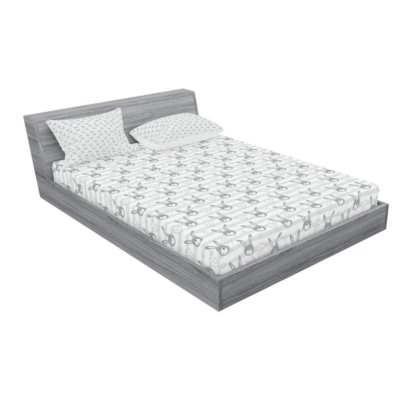 Nursery Microfiber Sheet Set, Queen Sheet Set with Fitted Sheet