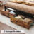 Bed Frame With Storage Headboard, Charcoal-462998337-462998367