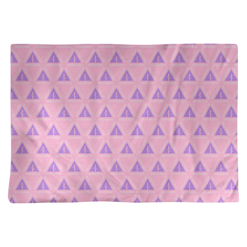 Récapitulatif de coton 18" classique à arbre minimaliste Barbra, Rose / Mauve, Polyester