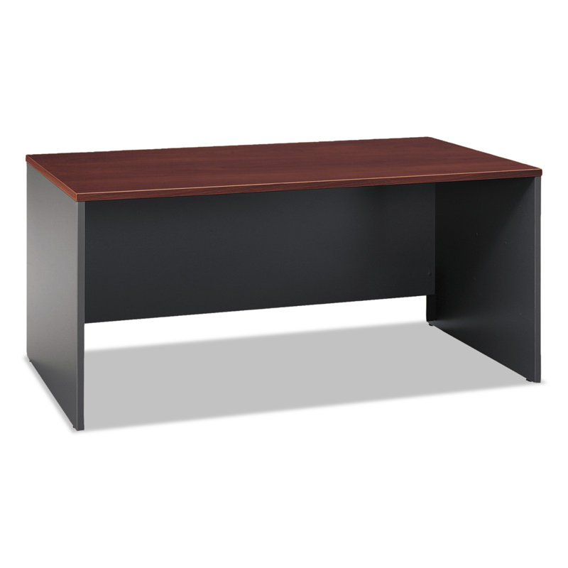 Bush Business Furniture Series C Elite Desk Shell, Hansen Cherry, 30" H x 66" W x 23" D