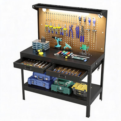47.24'' W Particle Board / Chipboard Top Custom Assembly Hardware Kit
