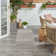 Machine Woven Chenille Indoor/Outdoor Area Rug in Gray
