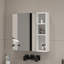 A White MDF Material Mirror Cabinet