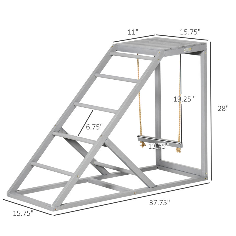 Ensemble de poulets gris - Encouragement de la zone de jeu avec une construction stable