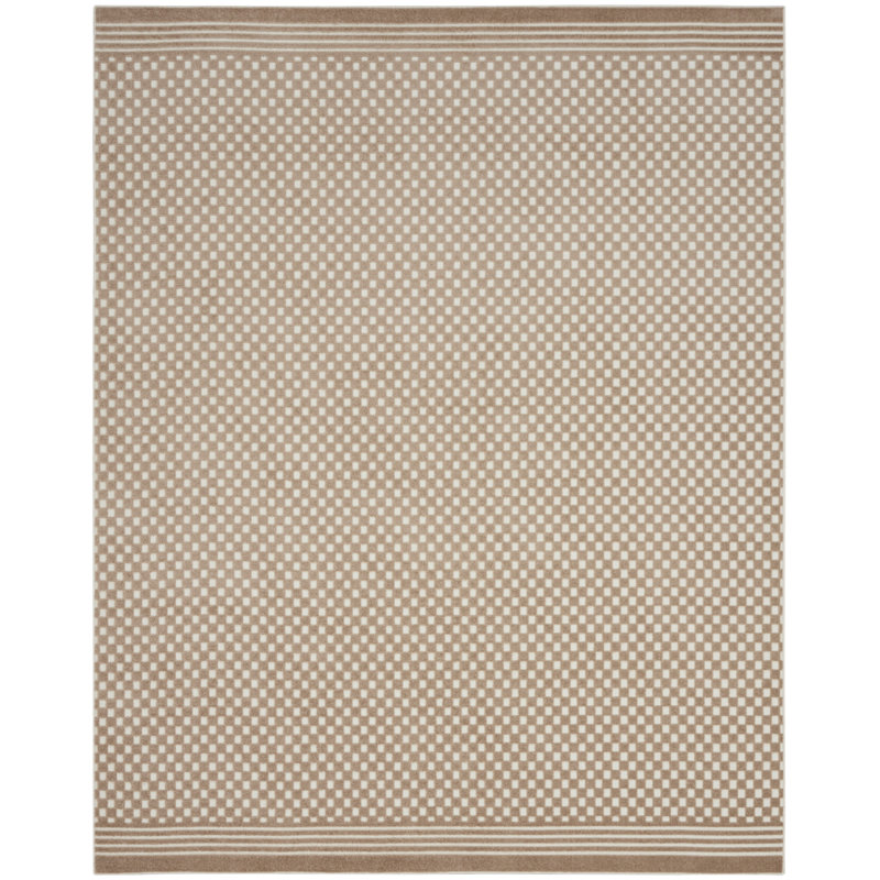 Latitude Run® Care Free 9'2" x 12' Brown Modern Indoor Rug, Rectangle 7'10" x 9'10"