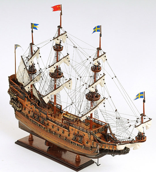Model Ship, 33'' H X 38'' W X 11'' D