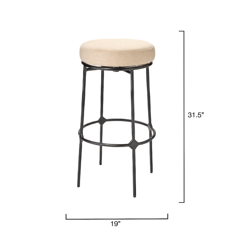 Tabouret de bar Asteria, Noir