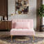 Canapé-lit en tissu rose Teddy-232612806