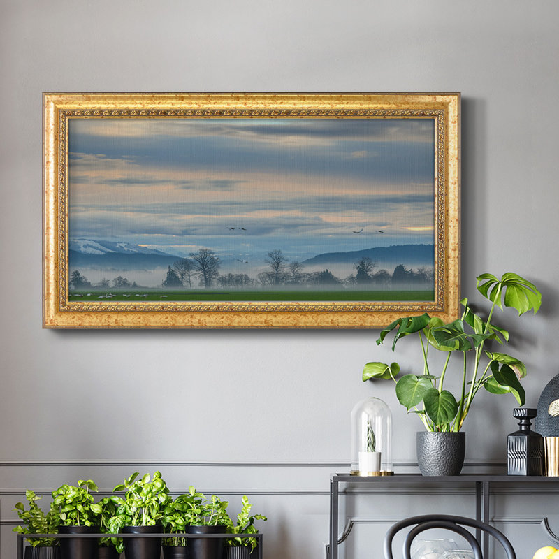 «Misty Horizon», reproduction de photo sur toile, H 25 po x l 45 po x P 2,5 po