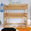 Lit superposé simple avec échelle en bois-1525643647