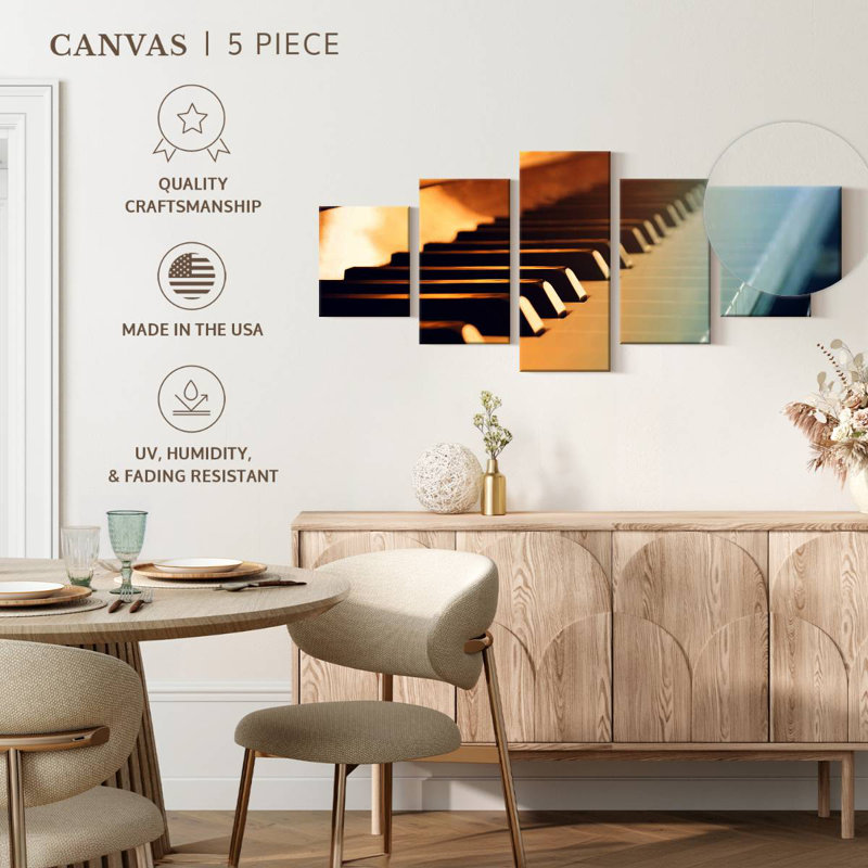 Morning Piano, 34" H x 74" W