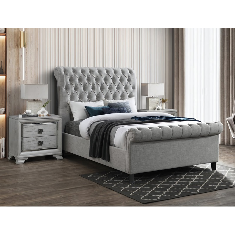 Rabilero Upholstered Platform Bed, Queen