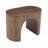 Hamadi Modern Architectural Pedestal Curved End Table