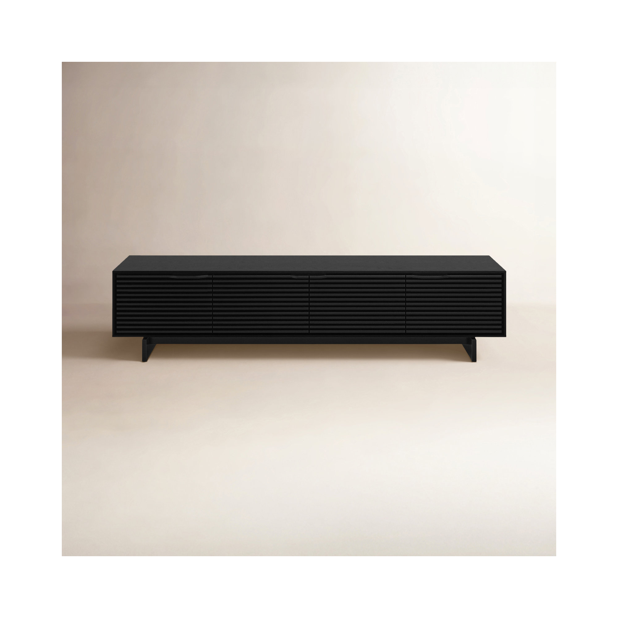 Align 81'' Media Console, Ebonized Ash, 19"H x 81"W x 18"D