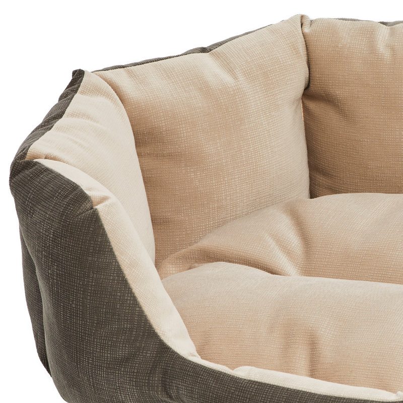 MidWest Homes for Pets Quiet Time Deluxe Tulip Nesting Pet Bed, Gray, 25.75" W x 20" D x 10" H