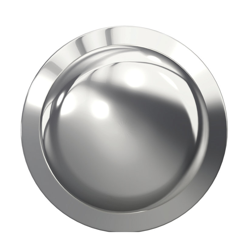 Custom Plymouth Hall-Closet and Bed-Bath Knob with Kinsler Trim, Bright Chrome