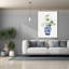 «Floral Chinoiserie 2 Cobalt» par Danhui Nai, art mural sur toile-579458462