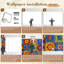 Papier peint auto-adhésif à carreaux de céramique talavera mexicain Ornement folklorique italien H 69 po x l 96 po Papier mural amovible en PVC auto-adhésif pour chambre à coucher, bureau à domicile-637190764