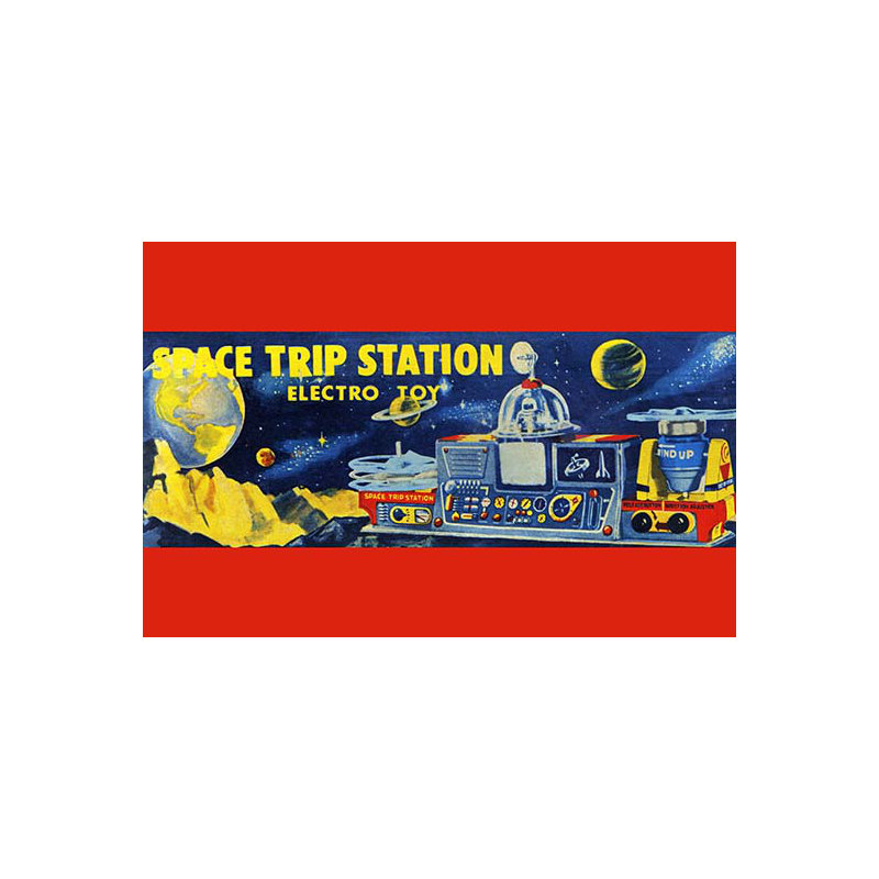 « space trip station »-impression de publicité, H 44 po x l 66 po