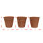 Ensemble de pots à fleurs en terre cuite 3 pièces Attalla