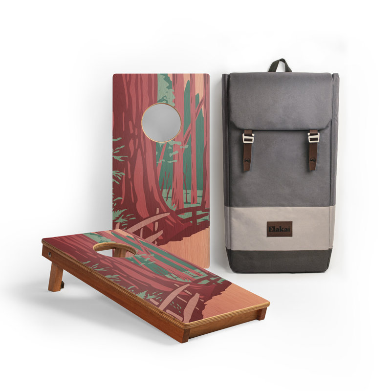 Planches de cornhole en acajou Redwood National Park, H 24 po x l 12 po x P 2 po