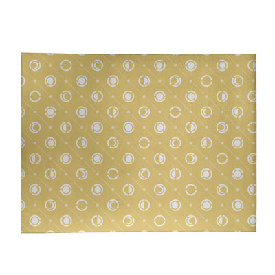 Tapis jaune/blanc lune phases