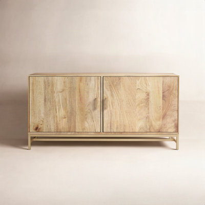 Soleil Mango Wood Accent Cabinet