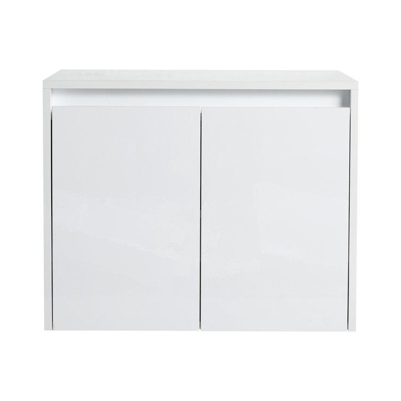 Armoire murale de salle de bain 24 po, 2 portes à fermeture douce, conception à fixation flottante,