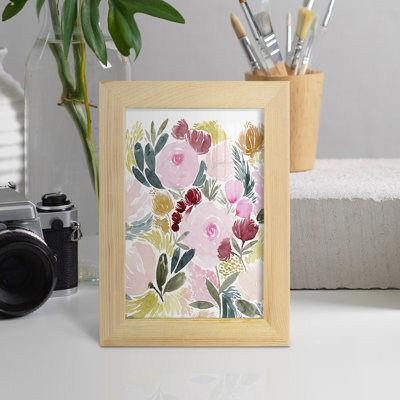 Delmira Rose Rays I, encadré sur papier