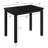 47.2" Contemporary Dining Table with Faux Marble Top – Black Frame Rectangular Table for Kitchen & Dining Room-1539405251