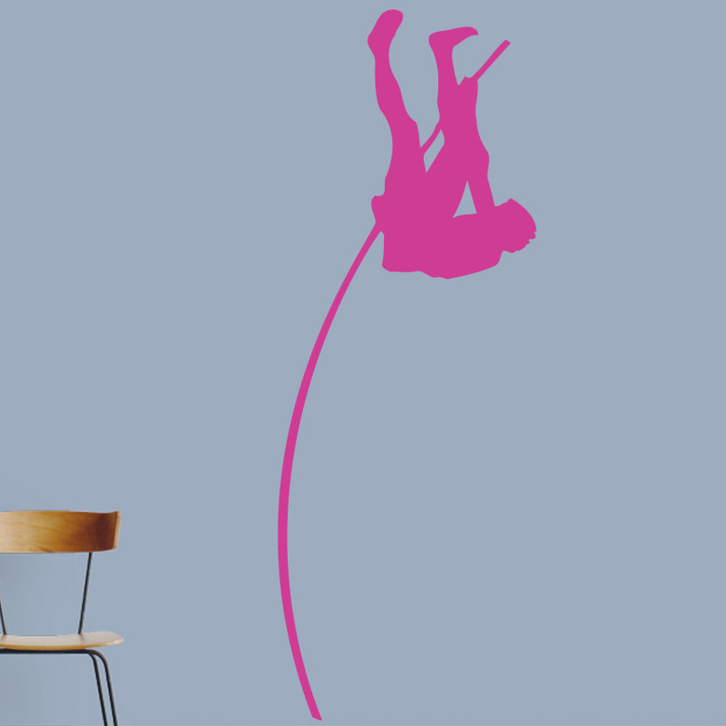 Adhésif décoratif poteau perchoir, Rose vif