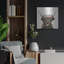 Trinx 'Longhorn With Rose Crown Linen Sq' by Yvette St. Amant Metal Wall Art-1345641594