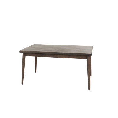 Contemporary Walnut Finish 1pc Dining Table Only  wood Rectangle Table Melamine MDF Dining Room Furniture