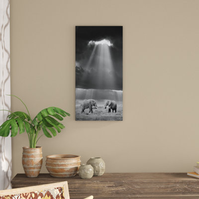 «Elephant in the Wild», impression sur toile tendue