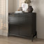 Buffet d'armoire moderne à 3 portes avec pieds en métal thermolaqué