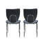 Chaise d'appoint empilable noire Jevgeniy