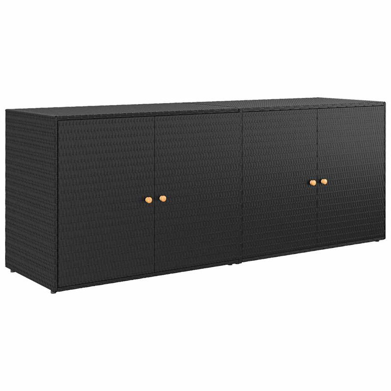 Armoire de rangement de jardin, Noir