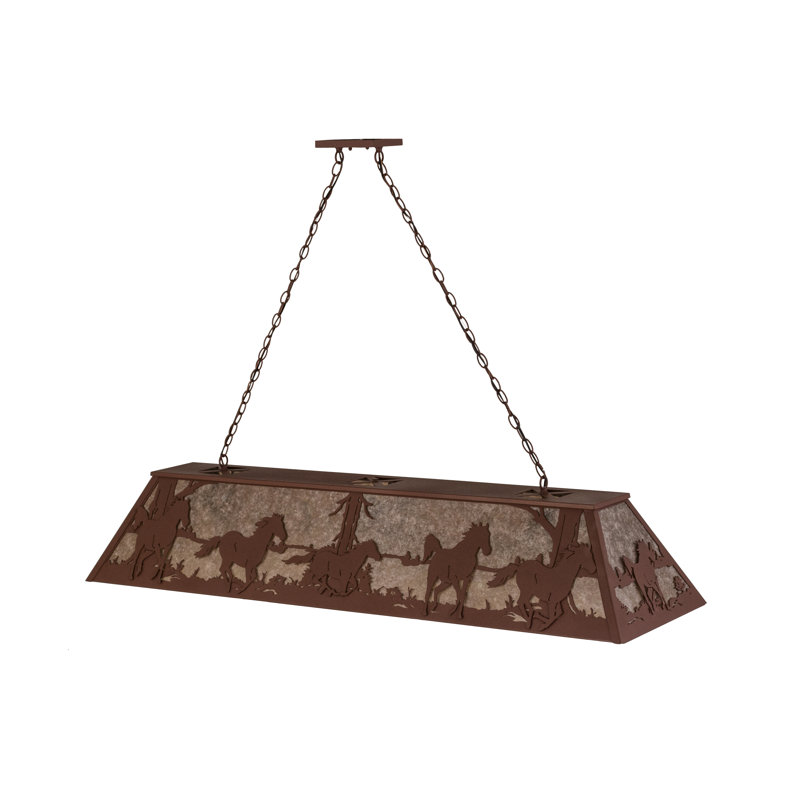 Rustic Lodge 9 - Light Pendant, Rust