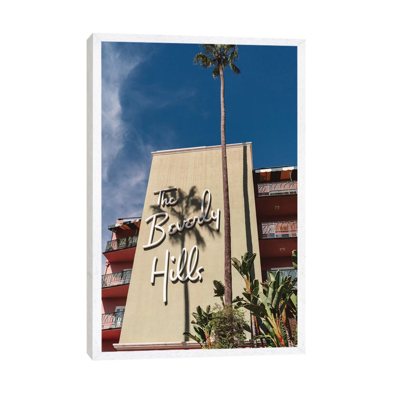 Beverly Hills by Bethany Young - Print on Canvas, 101.6cm H x 66.04cm W x 3.81cm D, White Framed