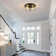Alixandra 2-Light Flush Mount Ceiling Light With Clear Hammered Glass