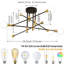 Lustre sphérique Spoutnik à 8 lumières Aethan