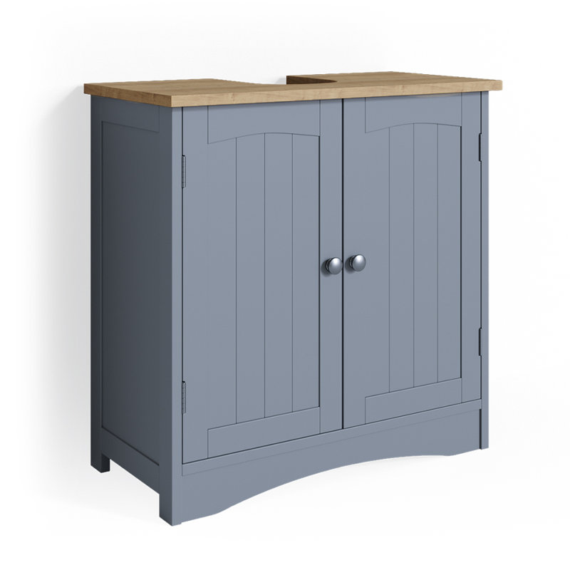 Mccollough 60cm Single Bathroom Vanity Base Only in Grey/Beige